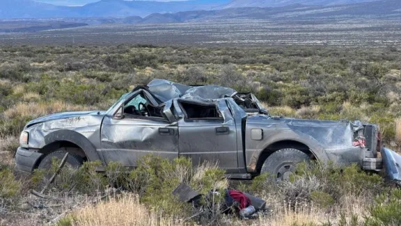 Ruta 40: una camioneta volcó y dos personas resultaron heridas