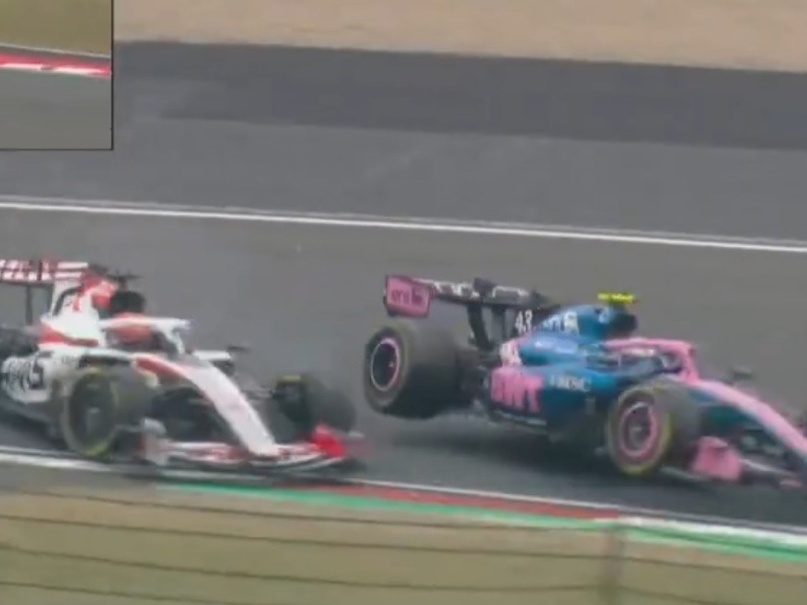 Video: Ocon chocó a Colapinto en China :: Olé