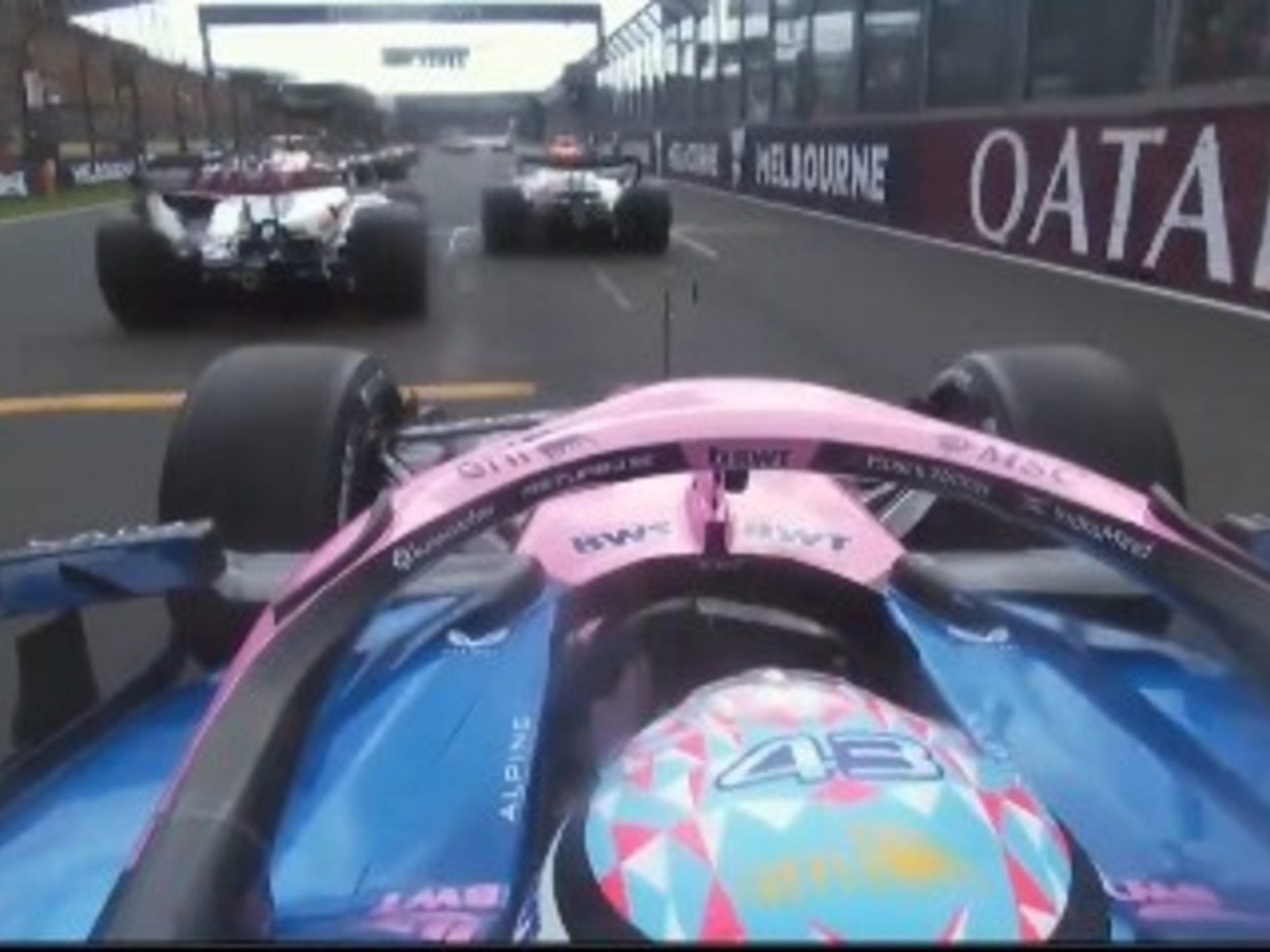 Video: la impresionante maniobra de Colapinto para no chocar a Lawson en la largada del GP de Australia :: Olé