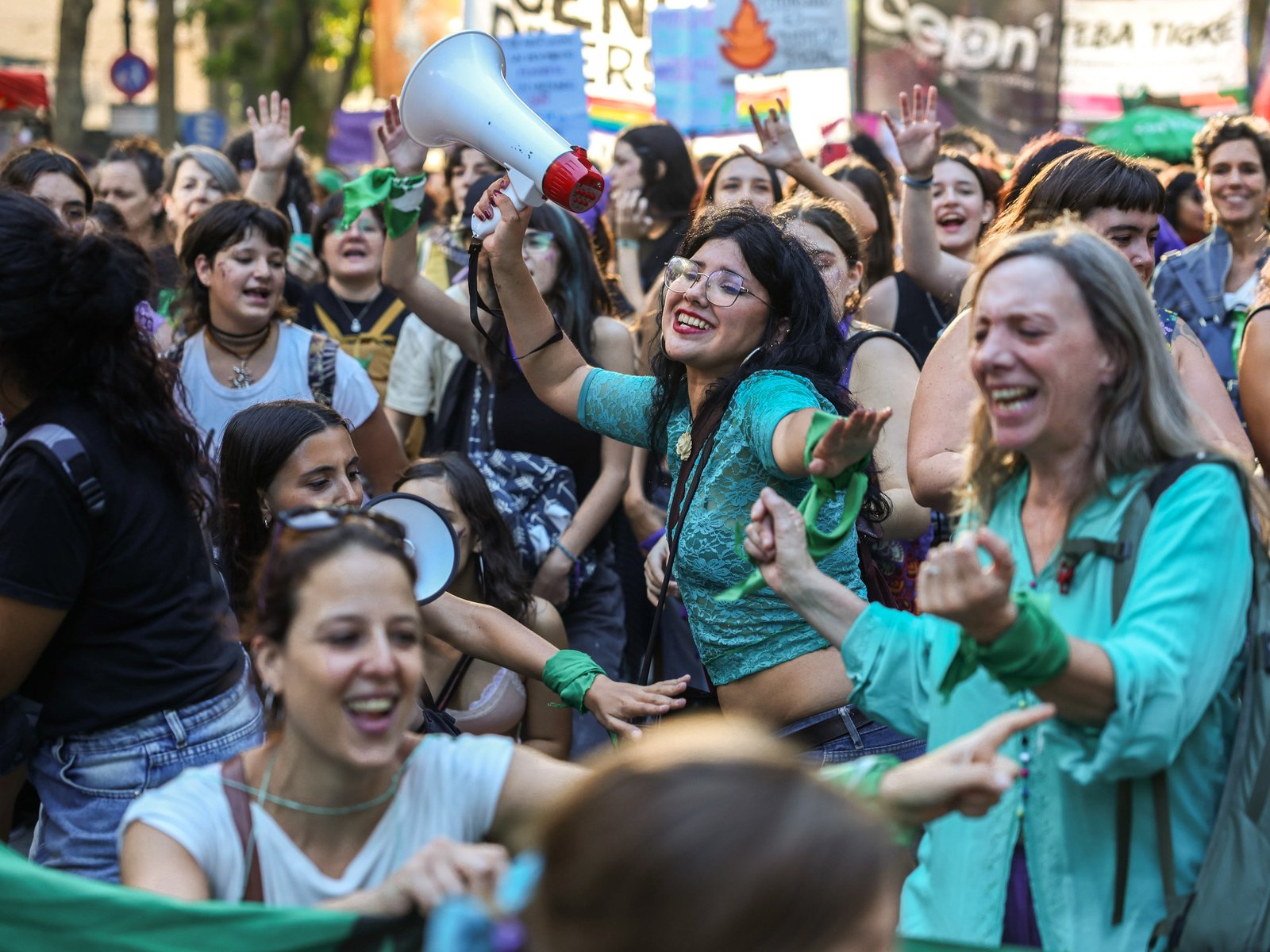 la marcha feminista volvió a llenar la Avenida de Mayo