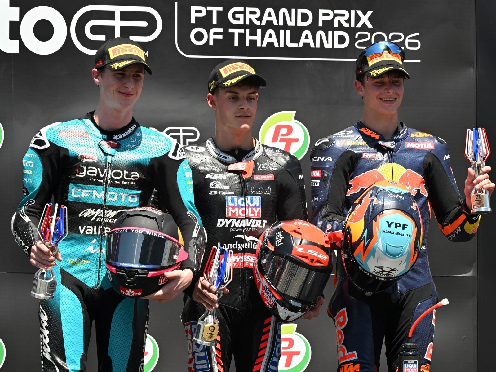 largó 14° y en la última curva consiguió su primer podio 2026 en el GP de Tailandia