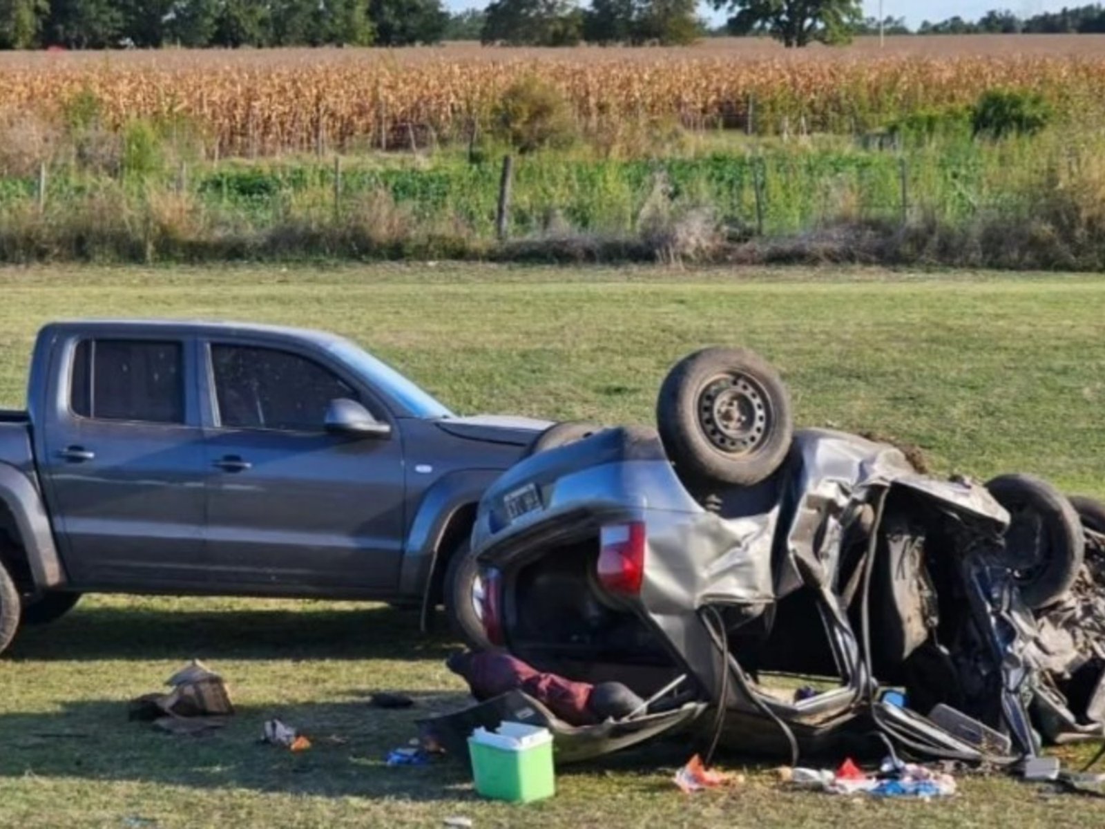 triple choque y un muerto en una ruta de Chivilcoy