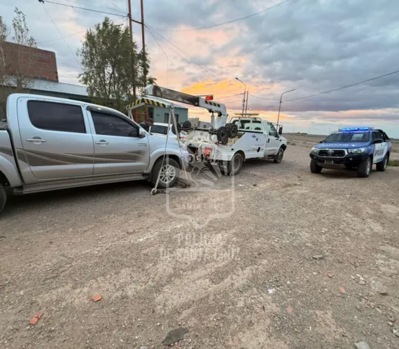 Allanamiento por robo en Pico Truncado. Secuestran una camioneta y hay un aprehendido