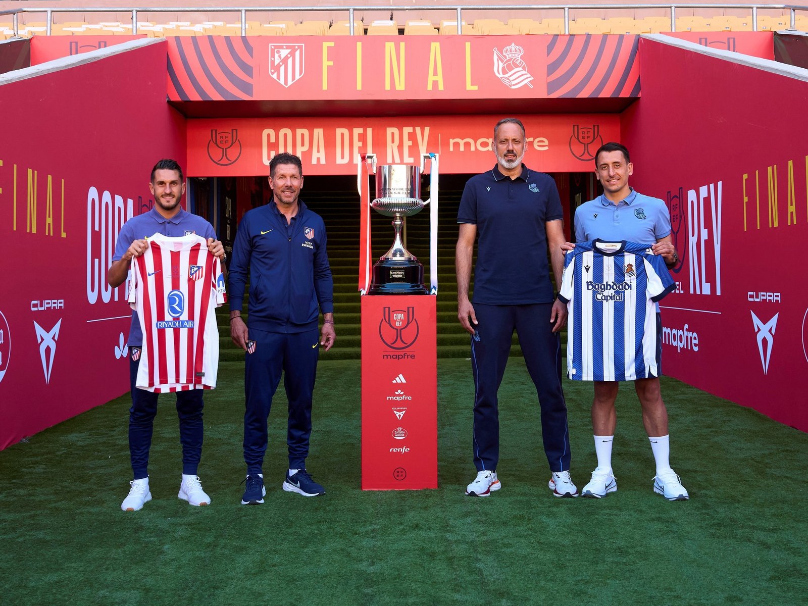 Atlético de Madrid vs Real Sociedad, por la final de la Copa del Rey EN VIVO: a qué hora es, probables formaciones y cómo ver en directo