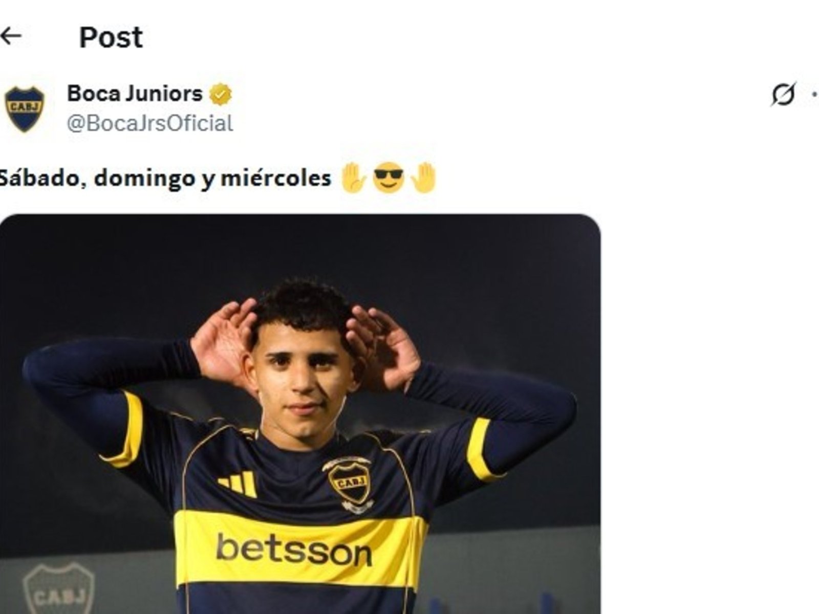 El picante posteo de Boca tras el Súper de Reserva con otro Topo Gigio: "Sábado, domingo y miércoles" :: Olé