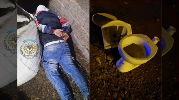 Entró a una constructora, robó un inodoro y un lavatorio: terminó detenido