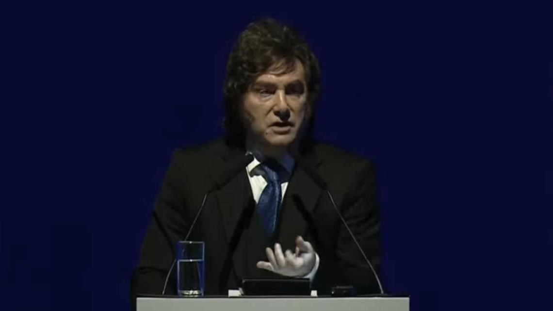Javier Milei habla en el cierre de la Expo EFI 2026 en la Ciudad de Buenos Aires