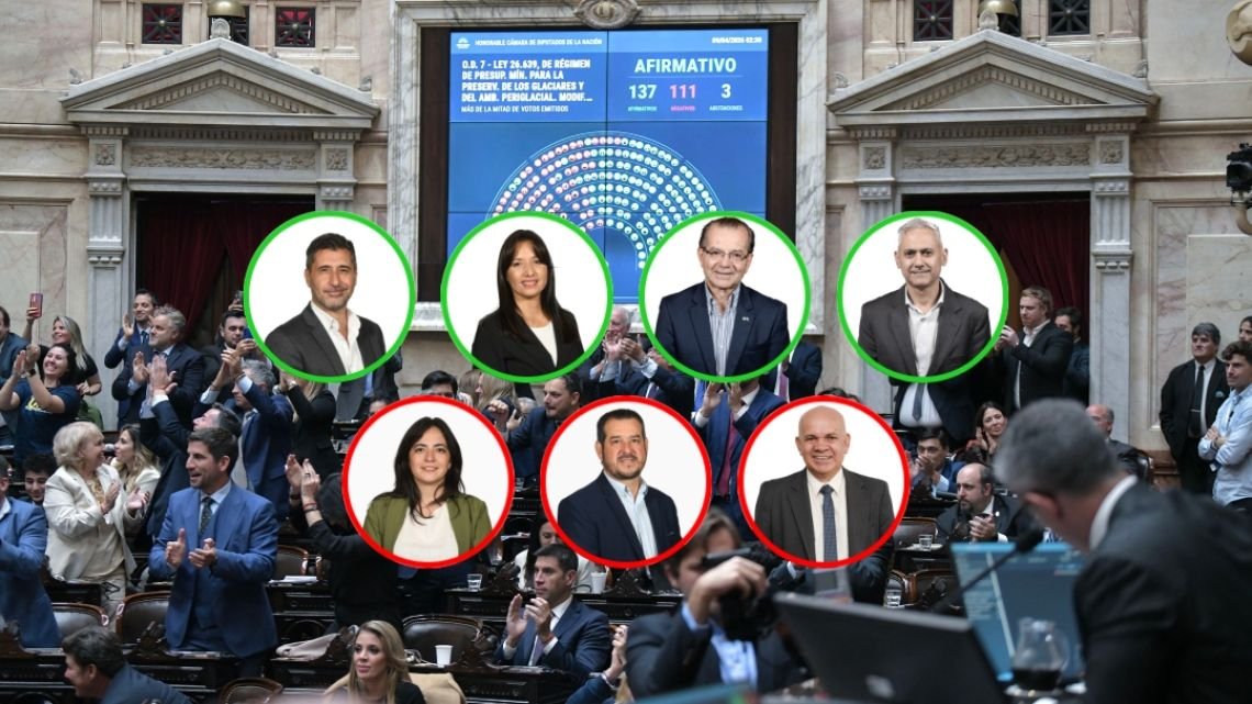 Ley de Glaciares: cómo votaron los diputados de Chaco