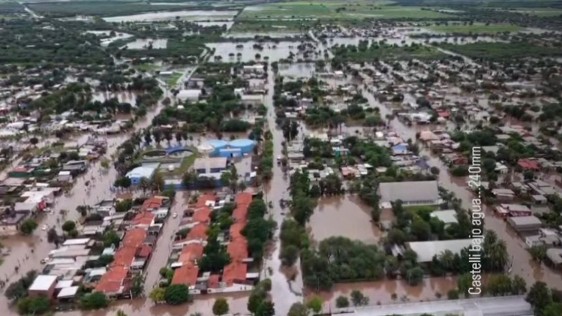 Lluvias extremas en Chaco: hay localidades con más de 300 mm, pueblos bajo agua y caminos intransitables