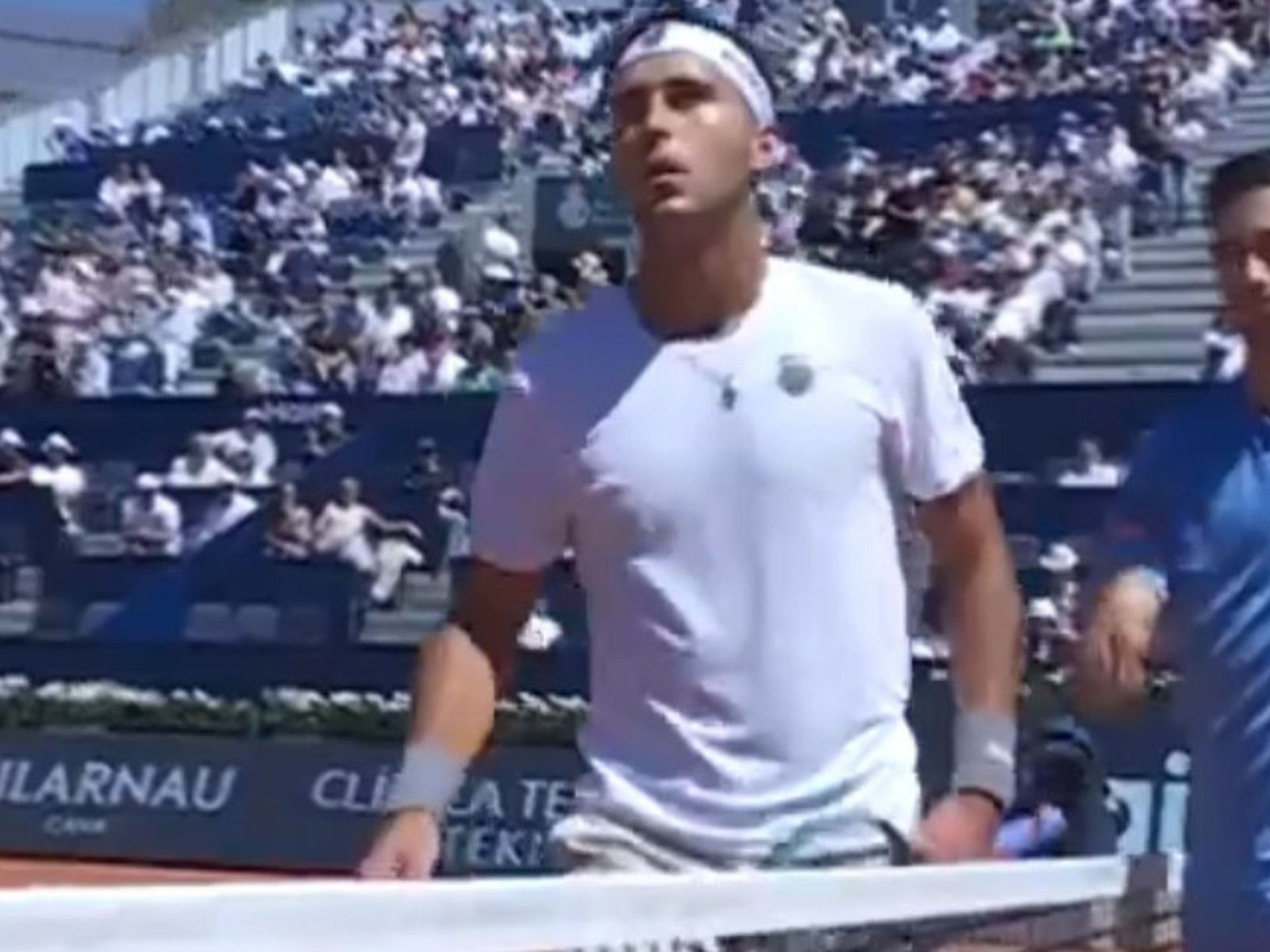 Nuno Borges le ganó el match point con un ace sacando de abajo
