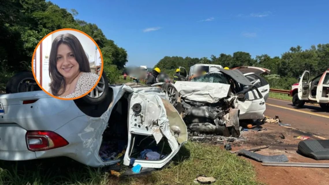 Una docente chaqueña murió en un brutal choque frontal en Misiones