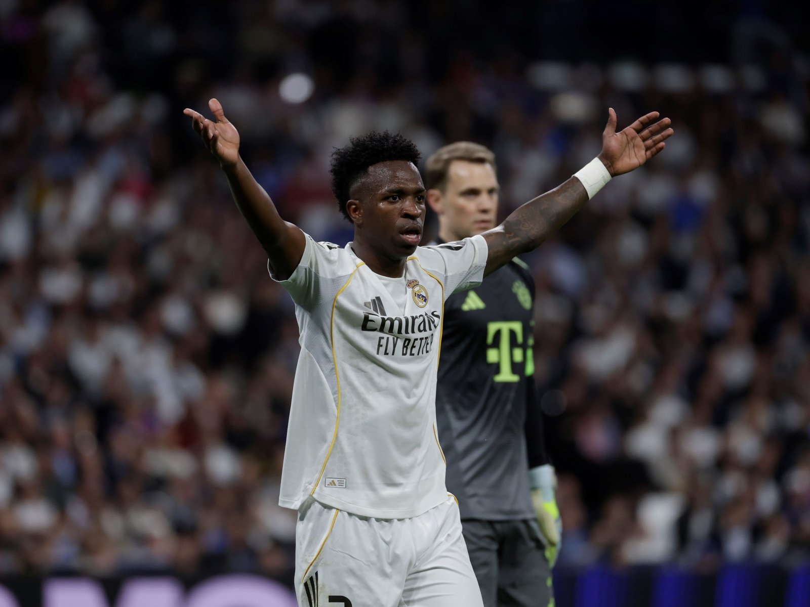 Vinicius Jr. tuvo una noche fatal ante el Bayern, recibió silbidos del Bernabéu y un ex Real Madrid lo destrozó: "Es horrible"