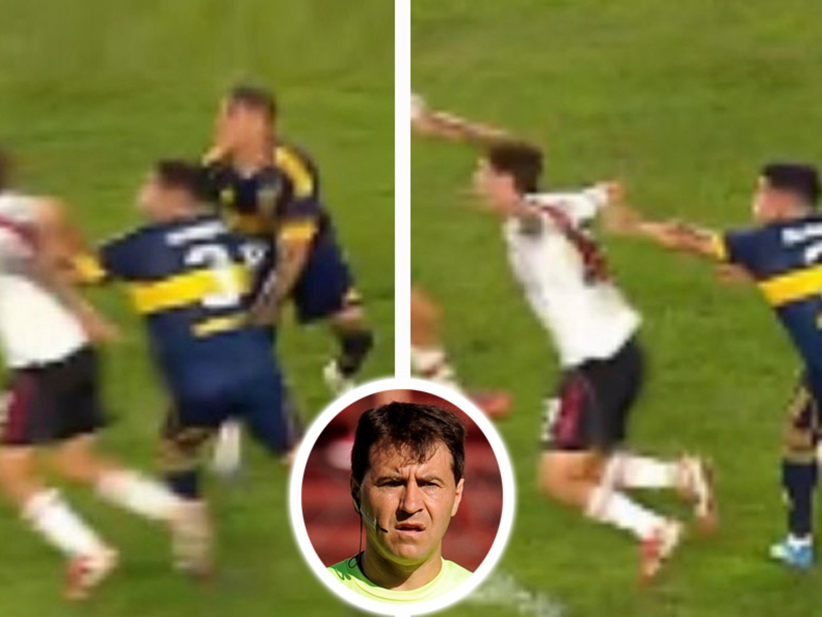 el VAR Paletta no llamó a Herrera por el empujón y el "Chiqui Tapia botón" sonó en el Monumental