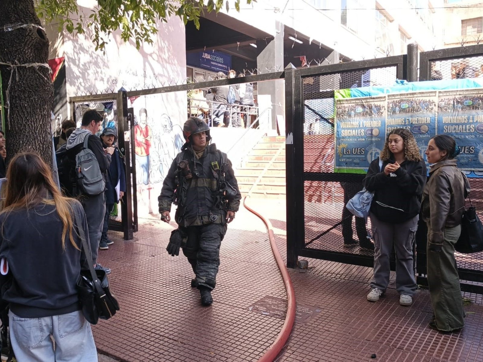 hubo un incendio en la sede de Constitución