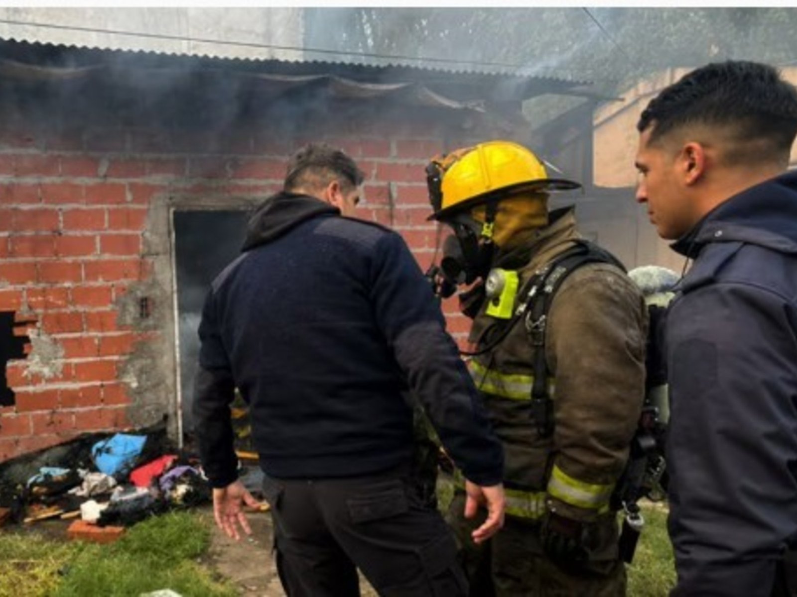 murió una beba en el incendio de una casa