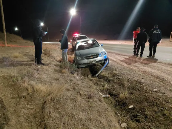 Alcoholemia positiva en un despiste registrado cerca del mirador del Cerro Chenque durante la madrugada