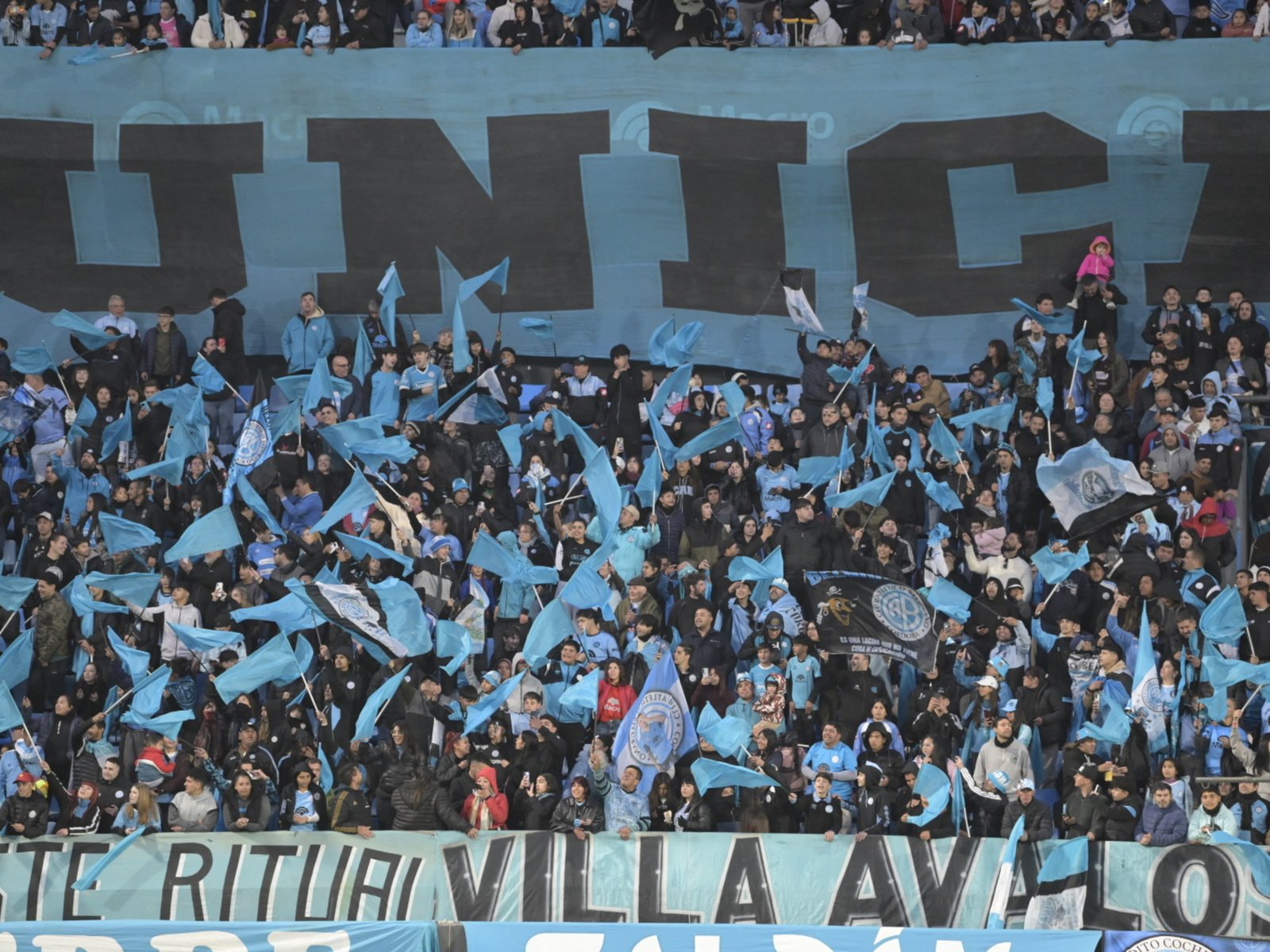 Belgrano armó un banderazo histórico antes de la final con River y el Gigante de Alberdi explotó de ilusión
