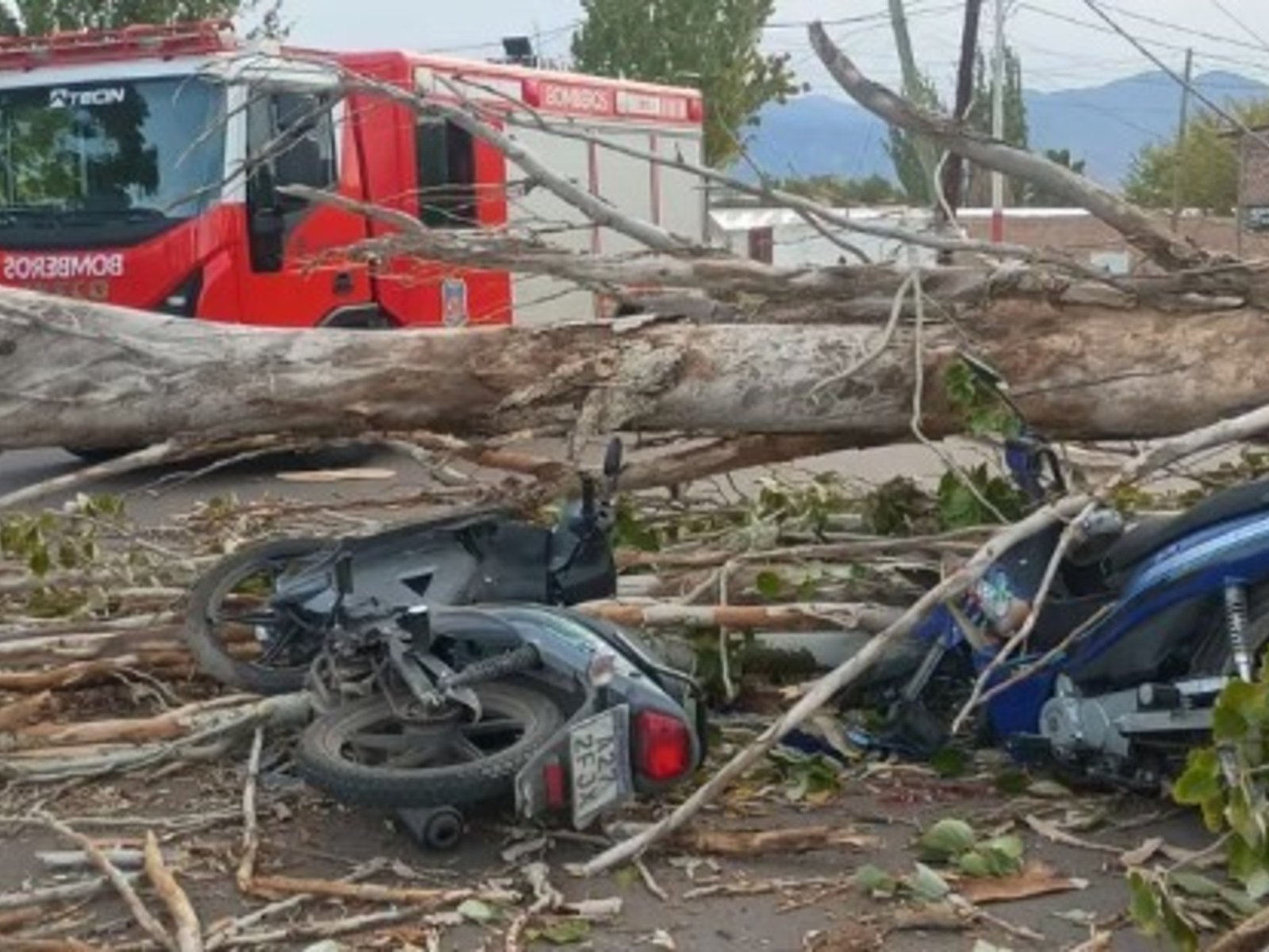 Entre ciclogénesis y alertas, hubo un muerto en Mendoza por el viento Zonda, un tornado y granizo en el centro bonaerense