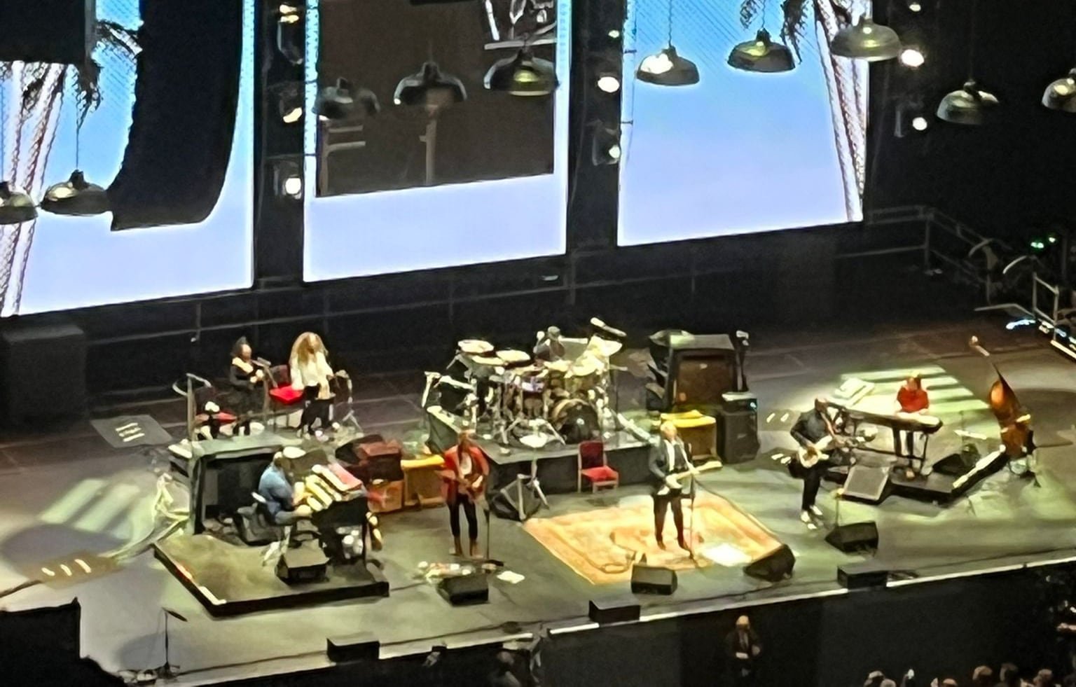Una imagen del concierto de anoche de Eric Clapton en Movista Arena tomada desde la grada.