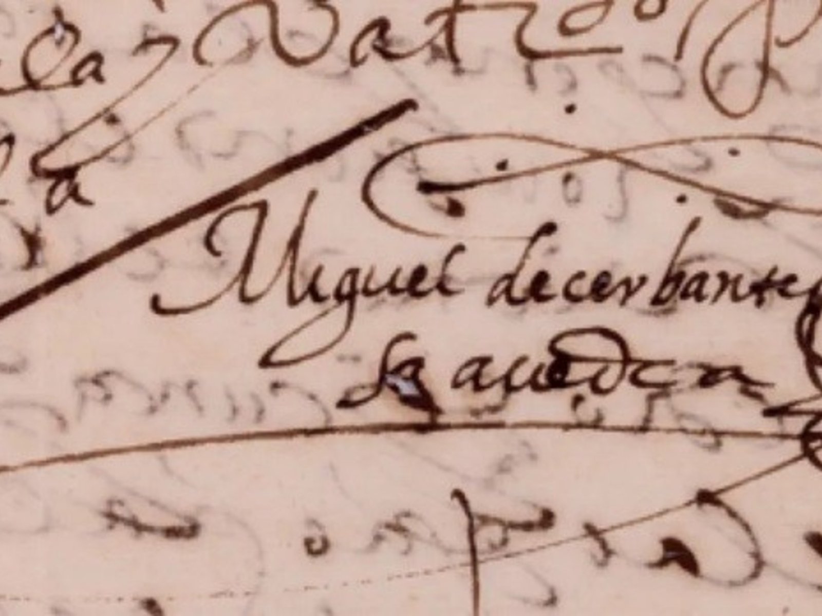 Intentan evitar que se subaste esta semana una carta de Miguel de Cervantes de 1593