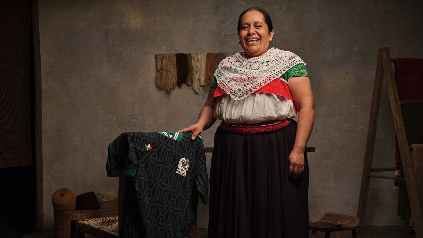 México borda la primera camiseta artesanal en un Mundial