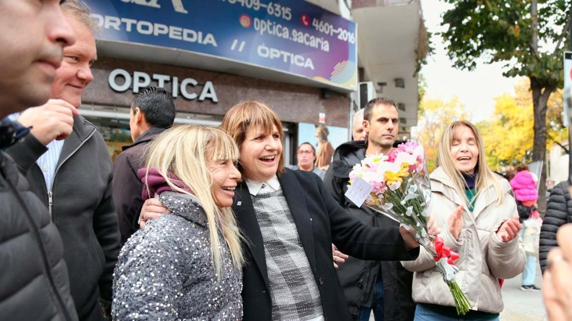 Patricia Bullrich en modo campaña porteña