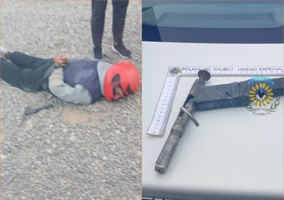 Robo, forcejeo y fuga: cayó un joven armado frente a un supermercado