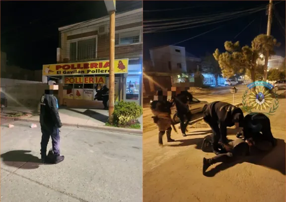 Rompió la vidriera, robó y cayó a metros del lugar