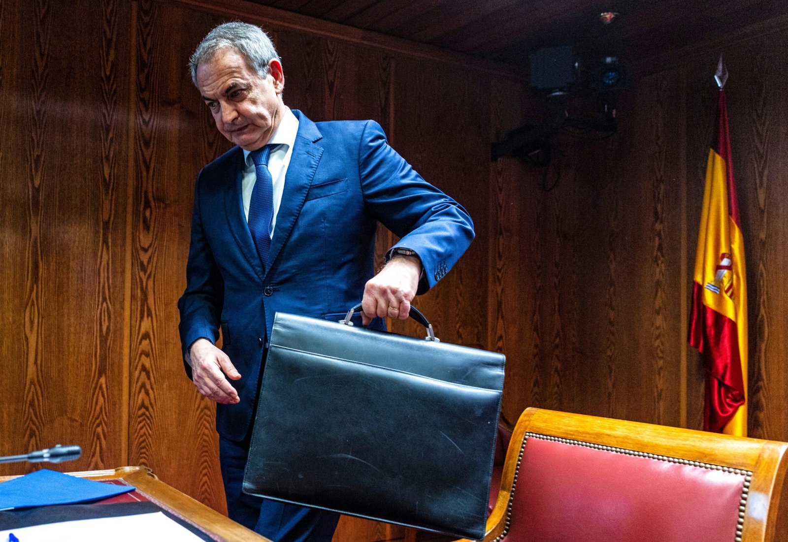 El expresidente del Gobierno José Luis Rodríguez Zapatero en la comisión de investigación del Senado sobre todas las ramificaciones del 'caso Koldo'.