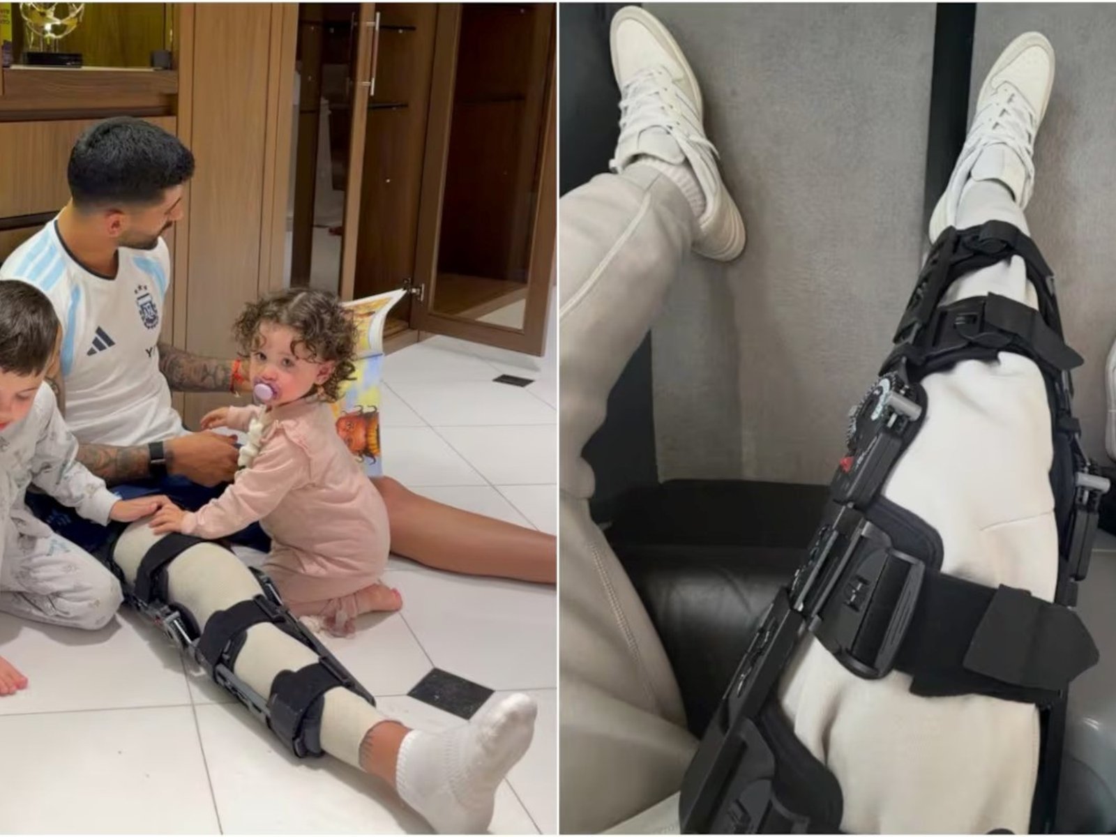 el apoyo de su familia, la visita del Dibu Martínez y la ropa de la Selección