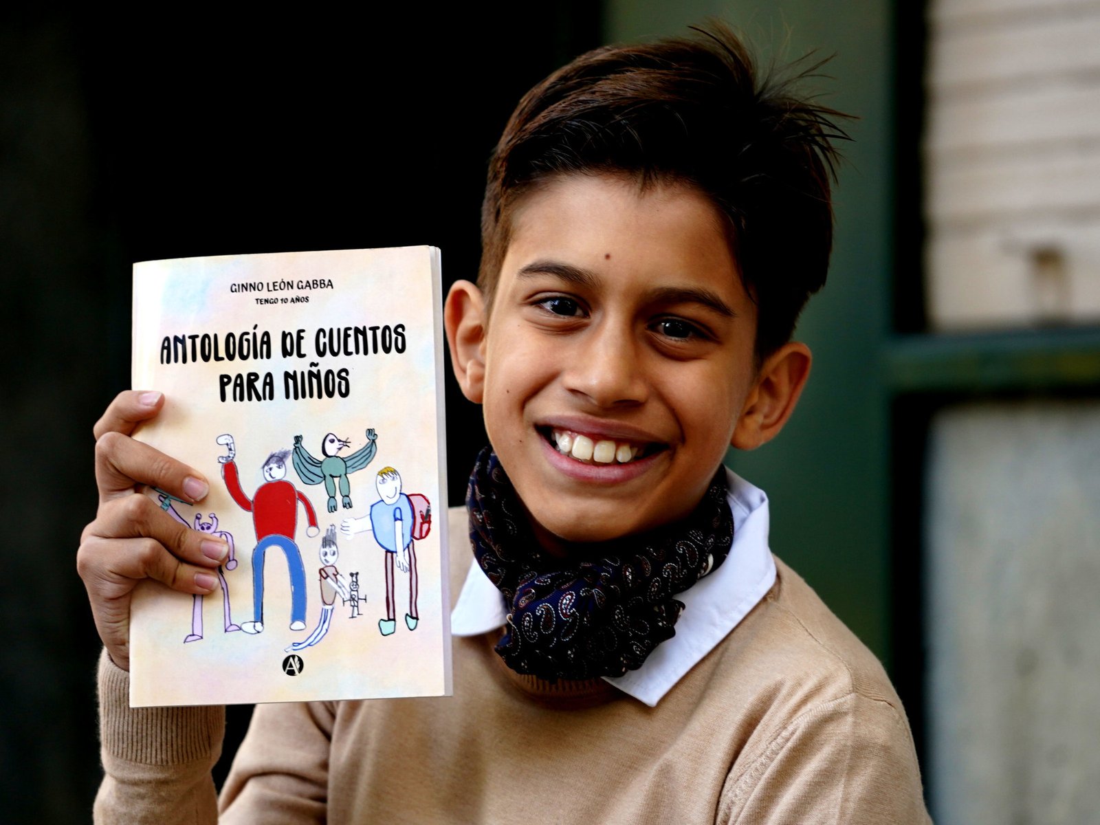 la historia de Ginno, el autor más jovencito de esta Feria del Libro