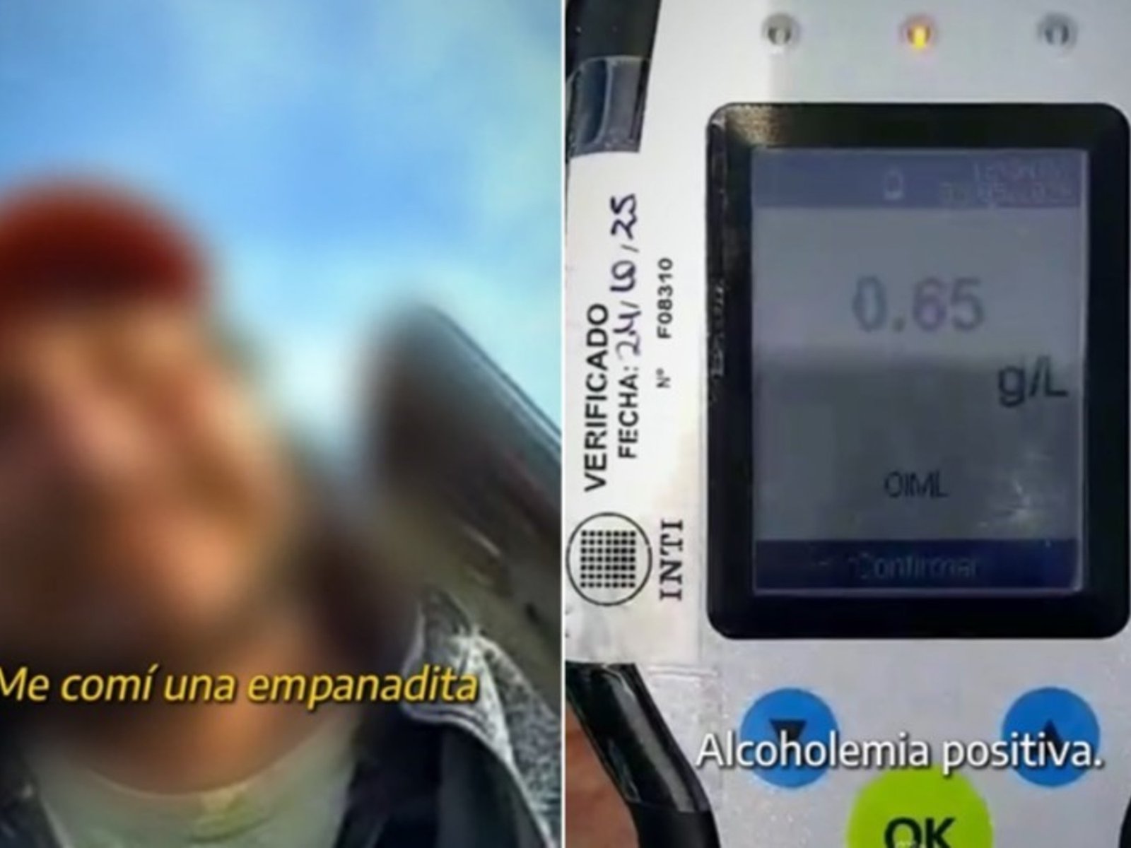 la insólita excusa de un camionero que conducía borracho en la ruta 2