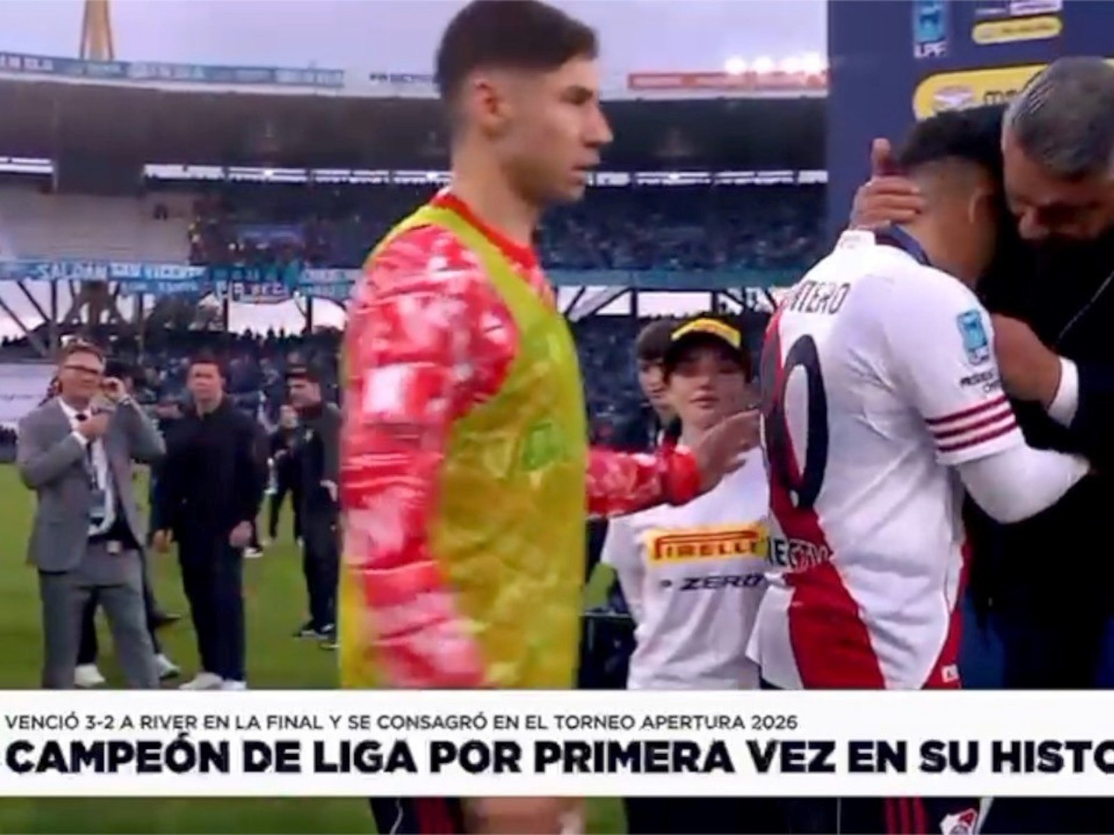¿evitó saludar al presidente de la AFA, Chiqui Tapia, tras las polémicas en la final perdida?