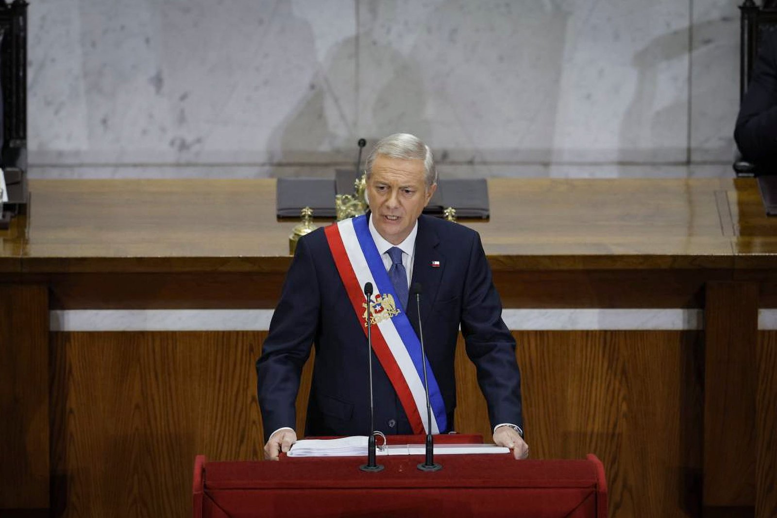 José Antonio Kast en el Congreso de Valparaíso, este lunes.