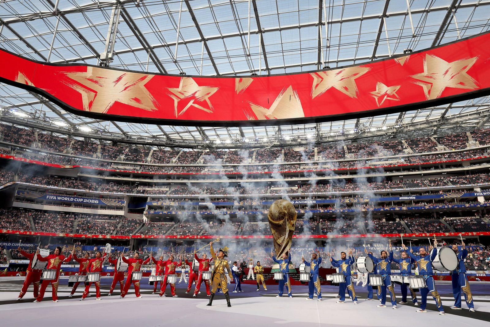Estados Unidos – Paraguay, la inauguración del Mundial en Los Ángeles en vivo | Arranca la última ceremonia de inauguración, la de Estados Unidos, con el estadio a medio gas