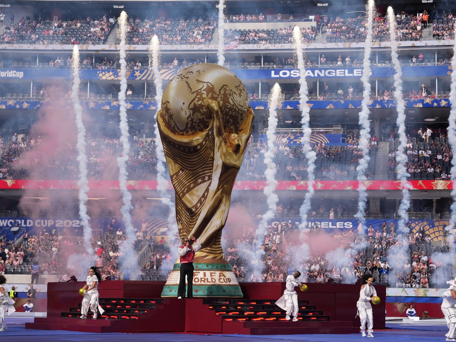Estados Unidos abrió su Mundial con música, estrellas y una fiesta al estilo Hollywood