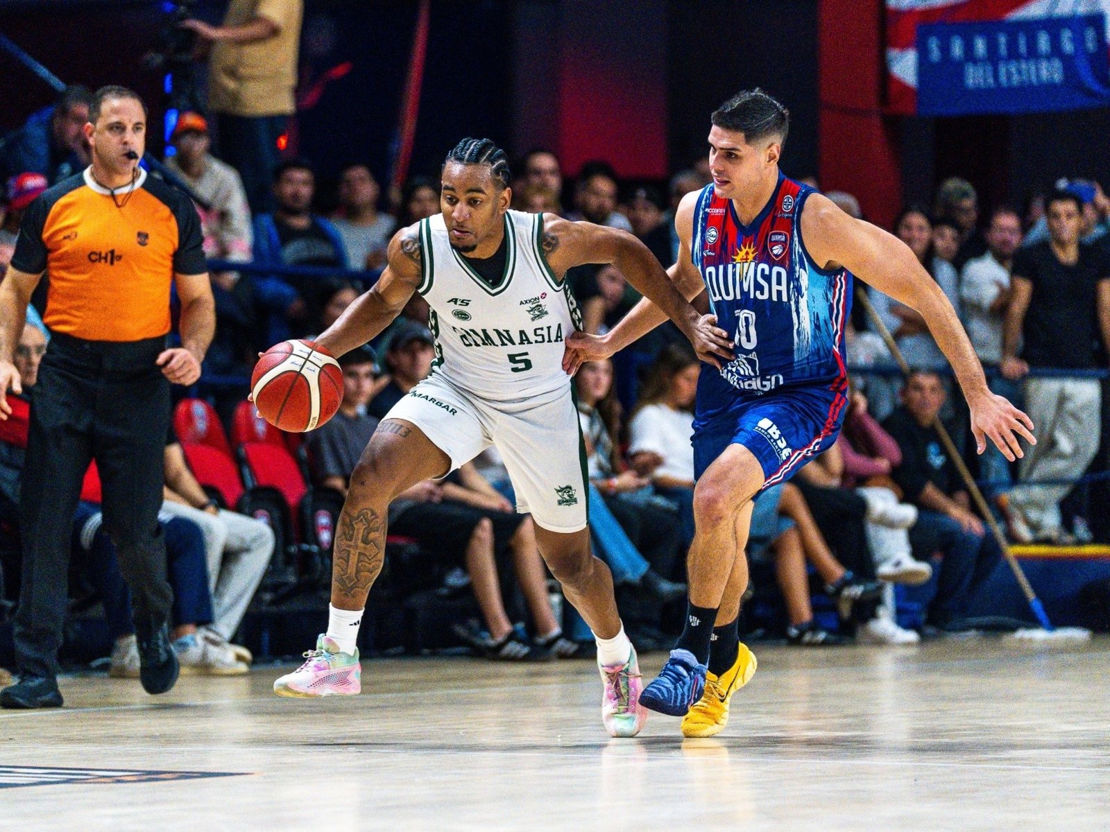 Gimnasia golpeó de entrada a Quimsa y se robó la ventaja en la final de la Liga Nacional