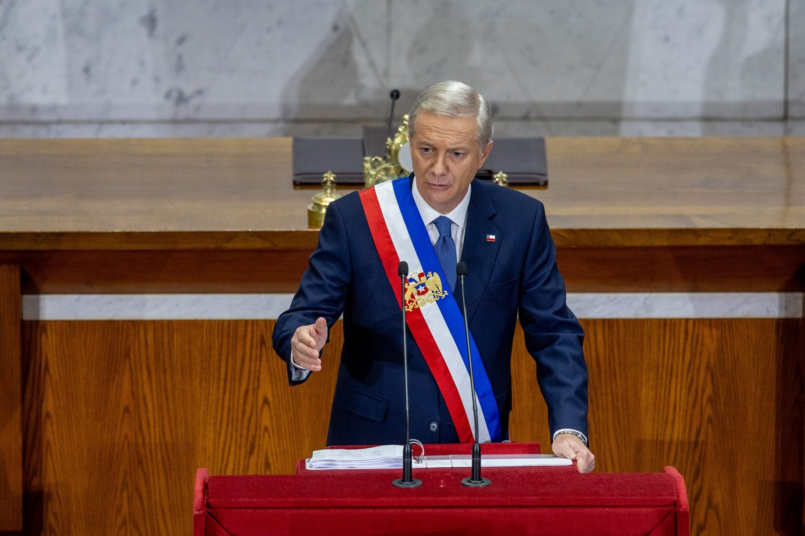 José Antonio Kast en el Congreso de Valparaíso, este lunes.