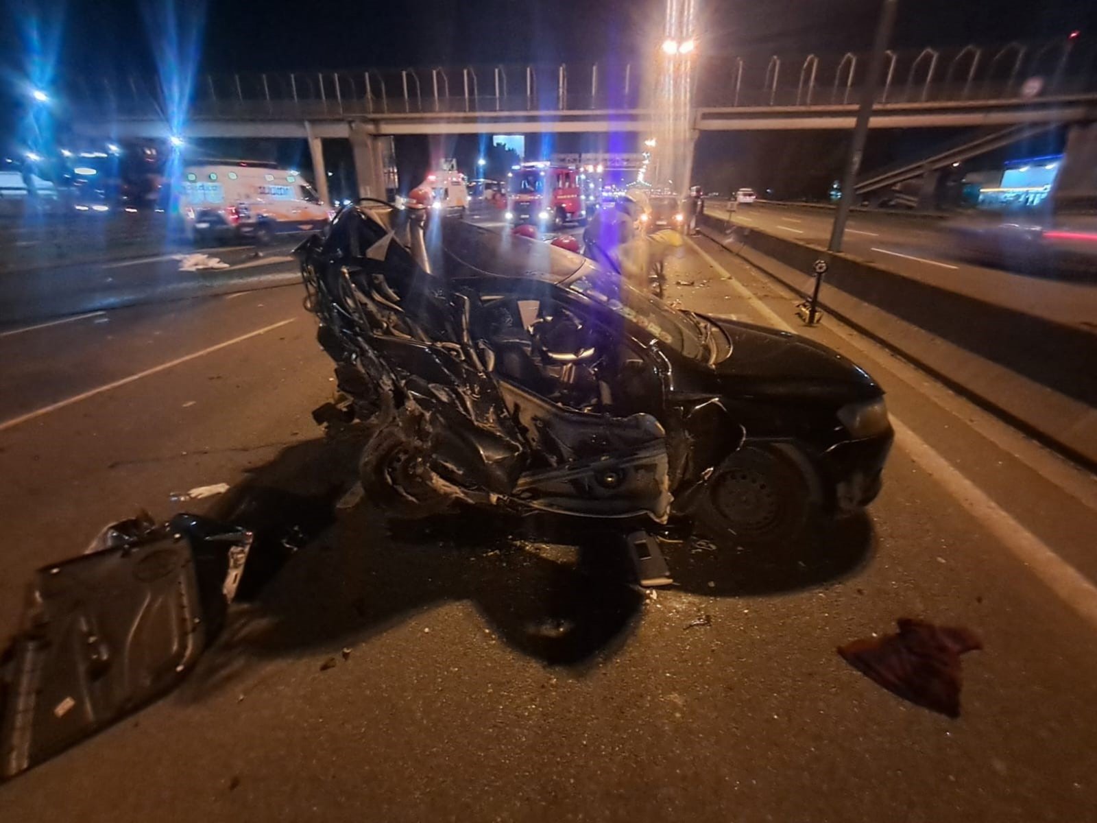 Murió una nena de dos años por un triple choque sobre la Panamericana en Pacheco