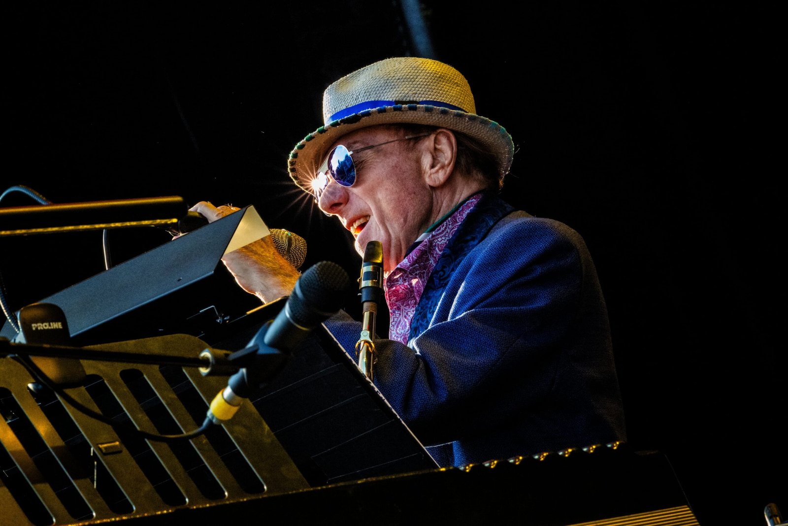 Van Morrison, ayer, en Noches del Botánico de Madrid.