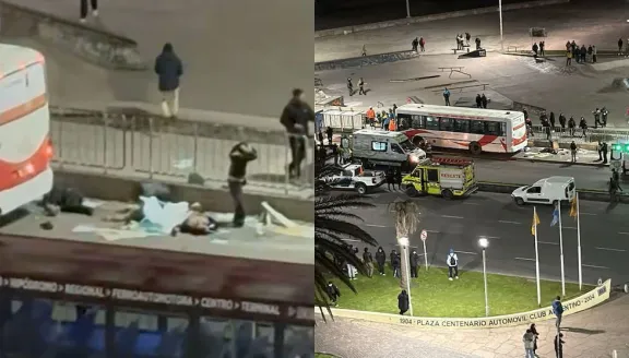 Un colectivo sin control embistió a un grupo de peatones y provocó la muerte de una mujer en Mar del Plata