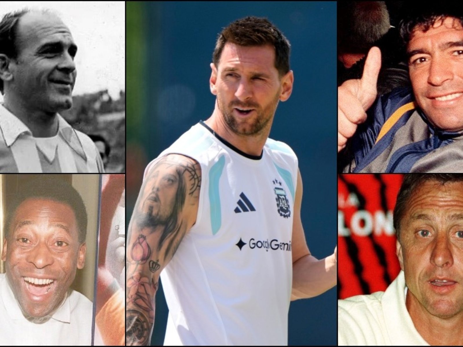 qué estaban haciendo Maradona, Pelé, Cruyff y Di Stéfano al borde de las cuatro décadas