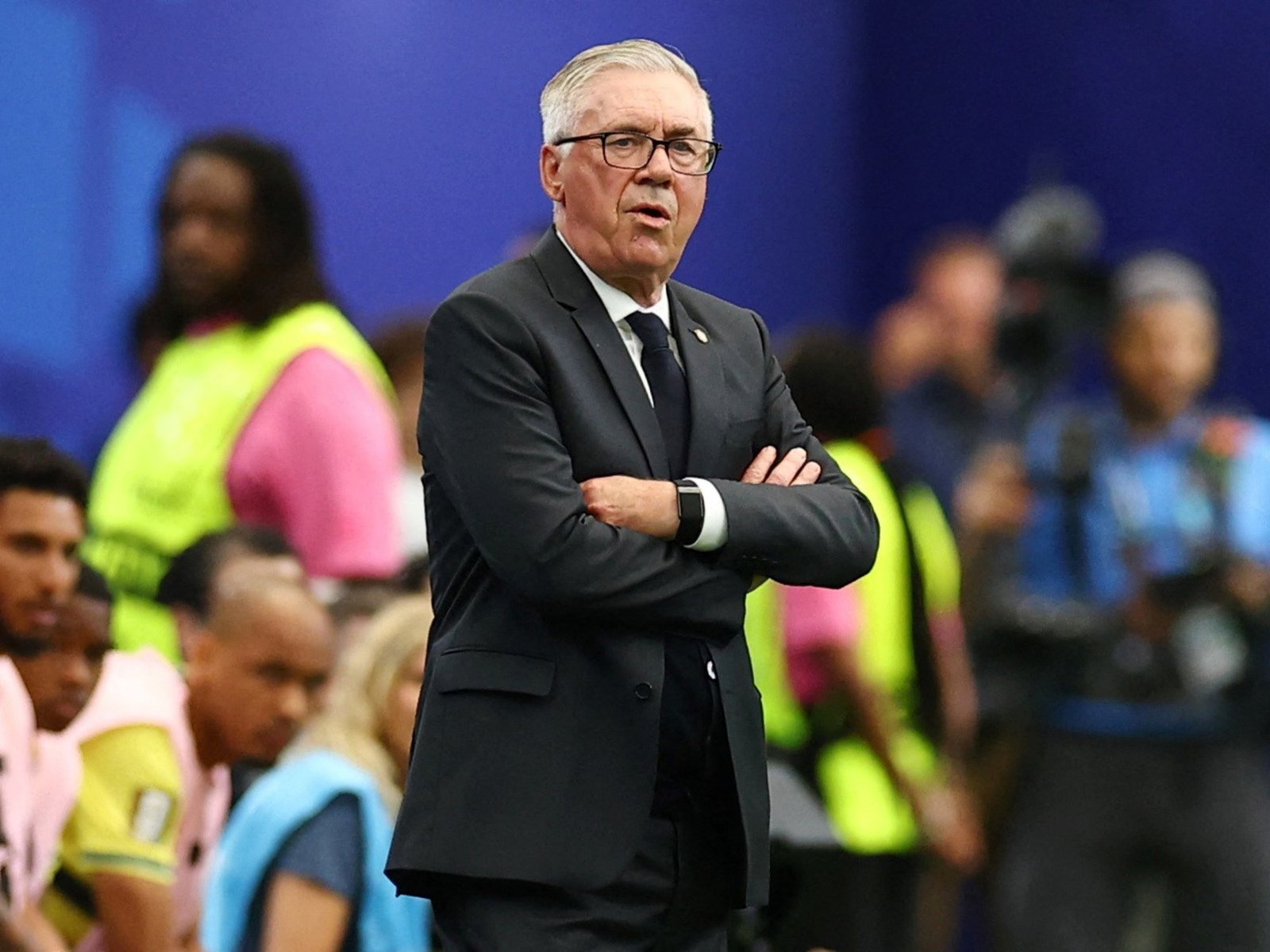 ¿A Ancelotti le dura el chicle todo el partido?