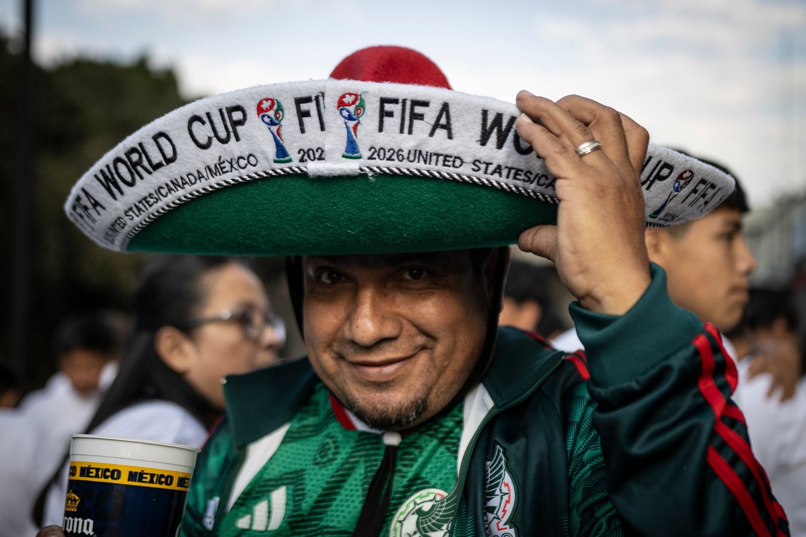 Un fanático de la Selección mexicana en Ciudad de México, el 28 de marzo.