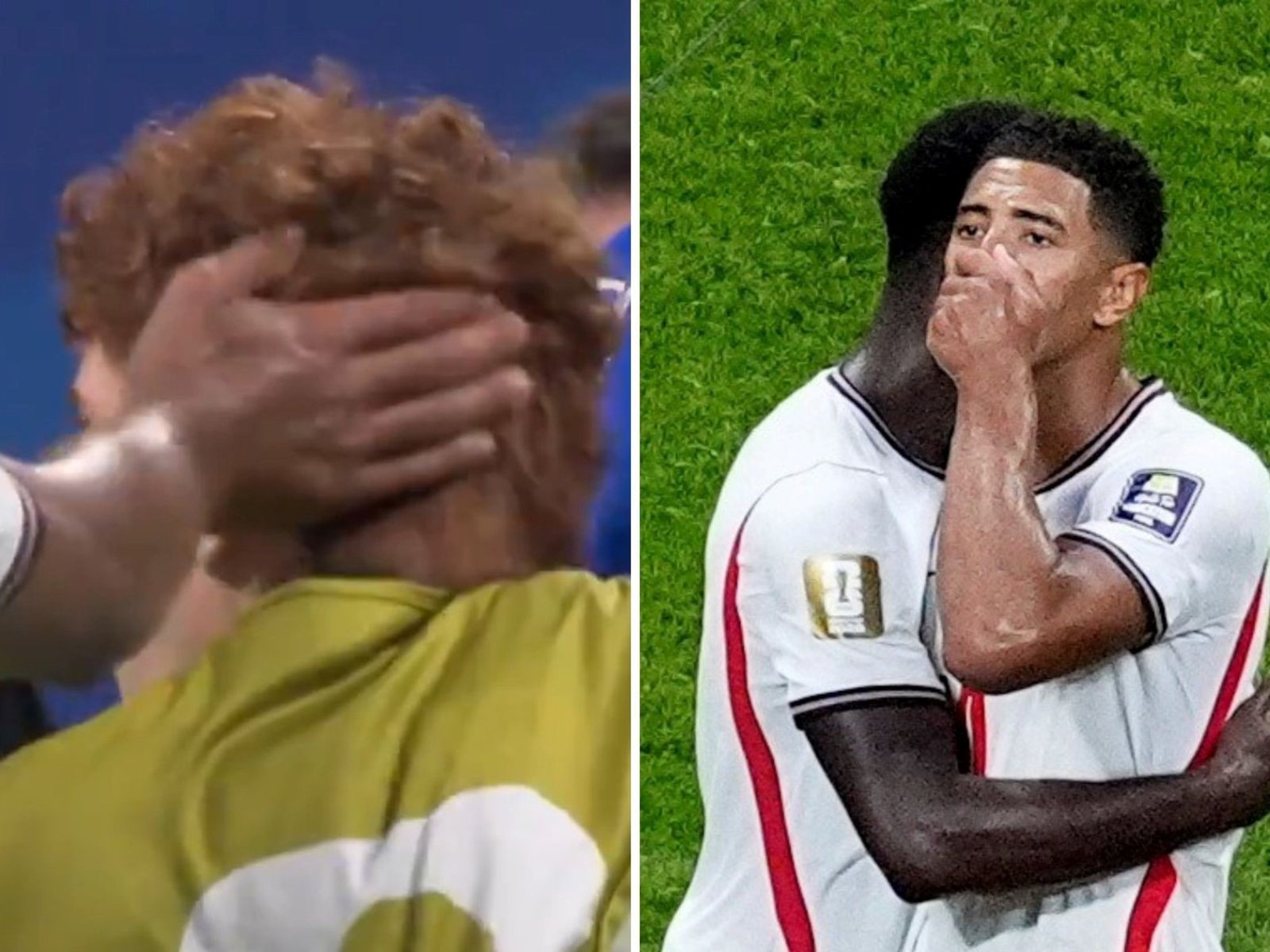 El bofetón de Jude Bellingham al Colo Barco que causó un encontronazo en el final de Argentina-Inglaterra