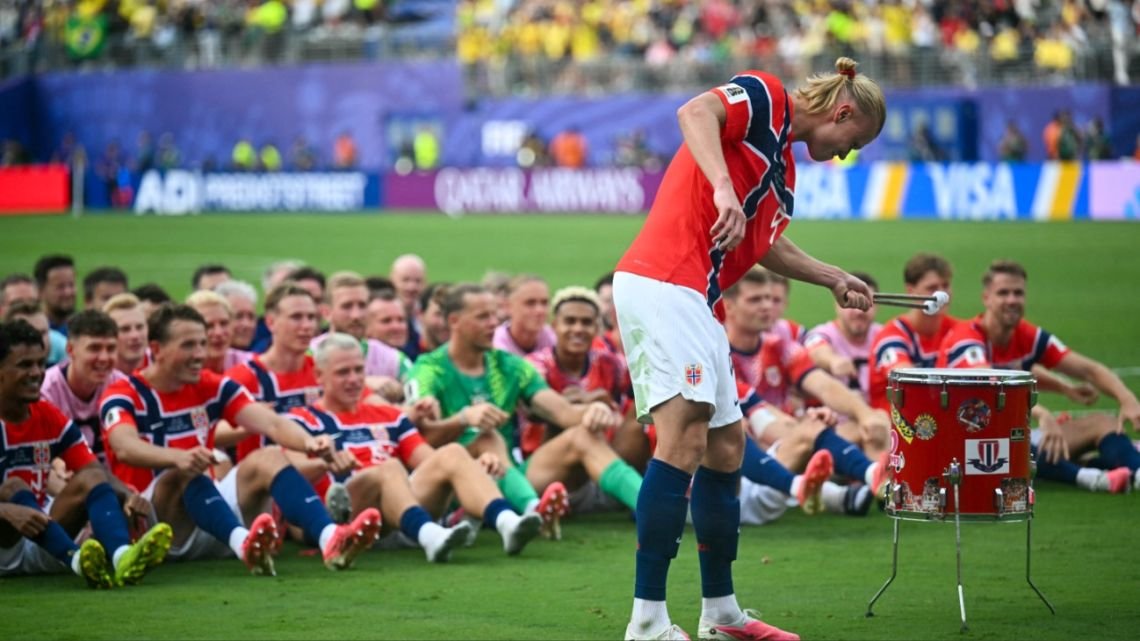 El origen del "remo vikingo": el festejo de Noruega que es furor en el Mundial 2026