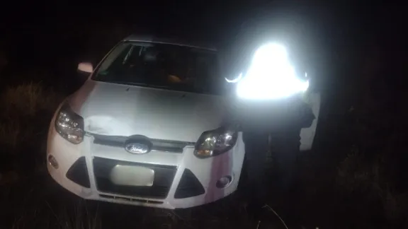 Intentó esquivar una liebre y despistó sobre la Ruta 39