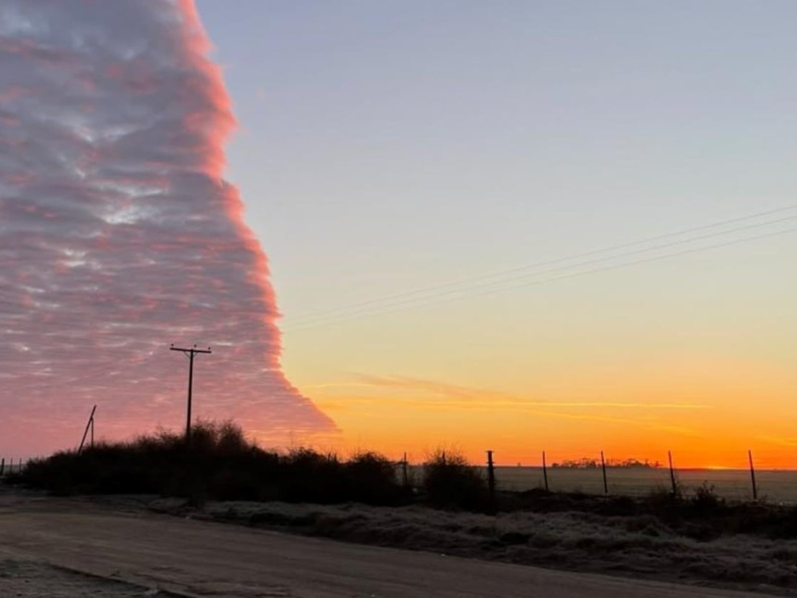 La impactante "pared de frío" que sorprendió a Córdoba en medio de la ola polar