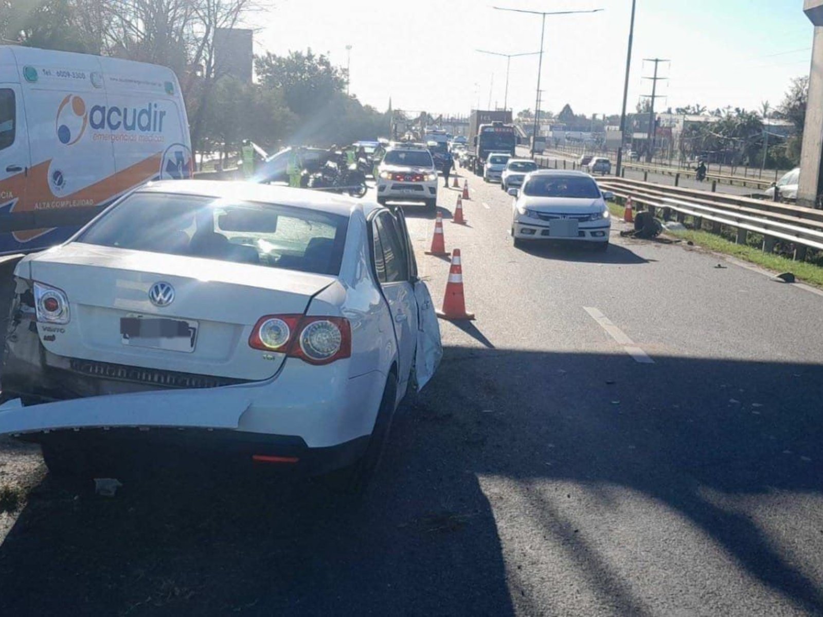 La insólita maniobra que causó un choque en la Panamericana durante los festejos por el triunfo de la Selección