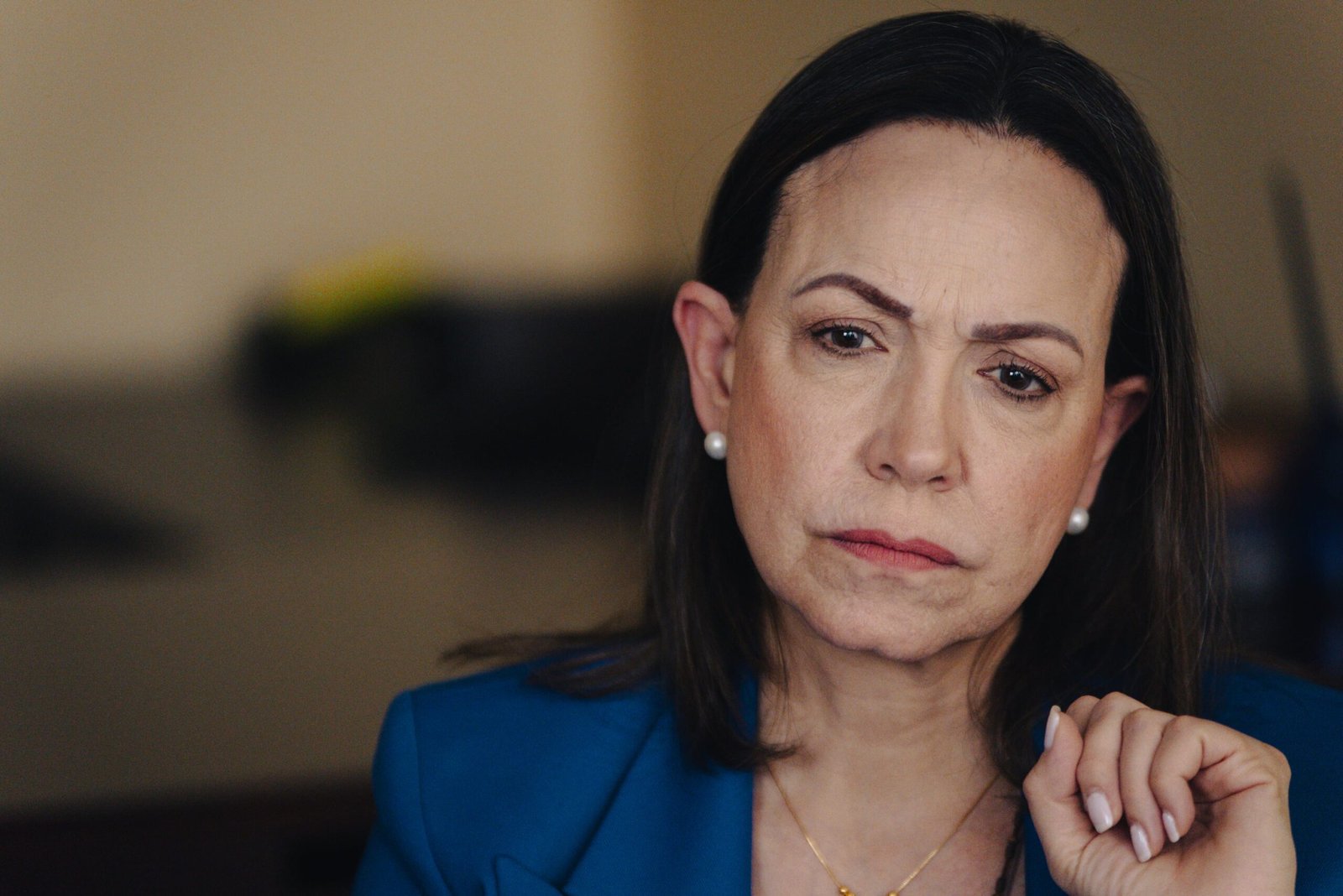 María Corina Machado, líder de la oposición en Venezuela, en Washington.